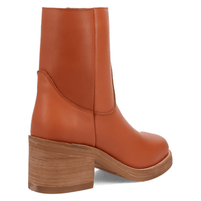 Women's Dingo Roxy Leather Bootie - Russet - DI2290-BN81