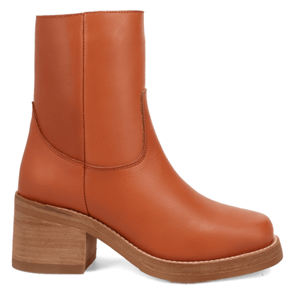 Women's Dingo Roxy Leather Bootie - Russet - DI2290-BN81