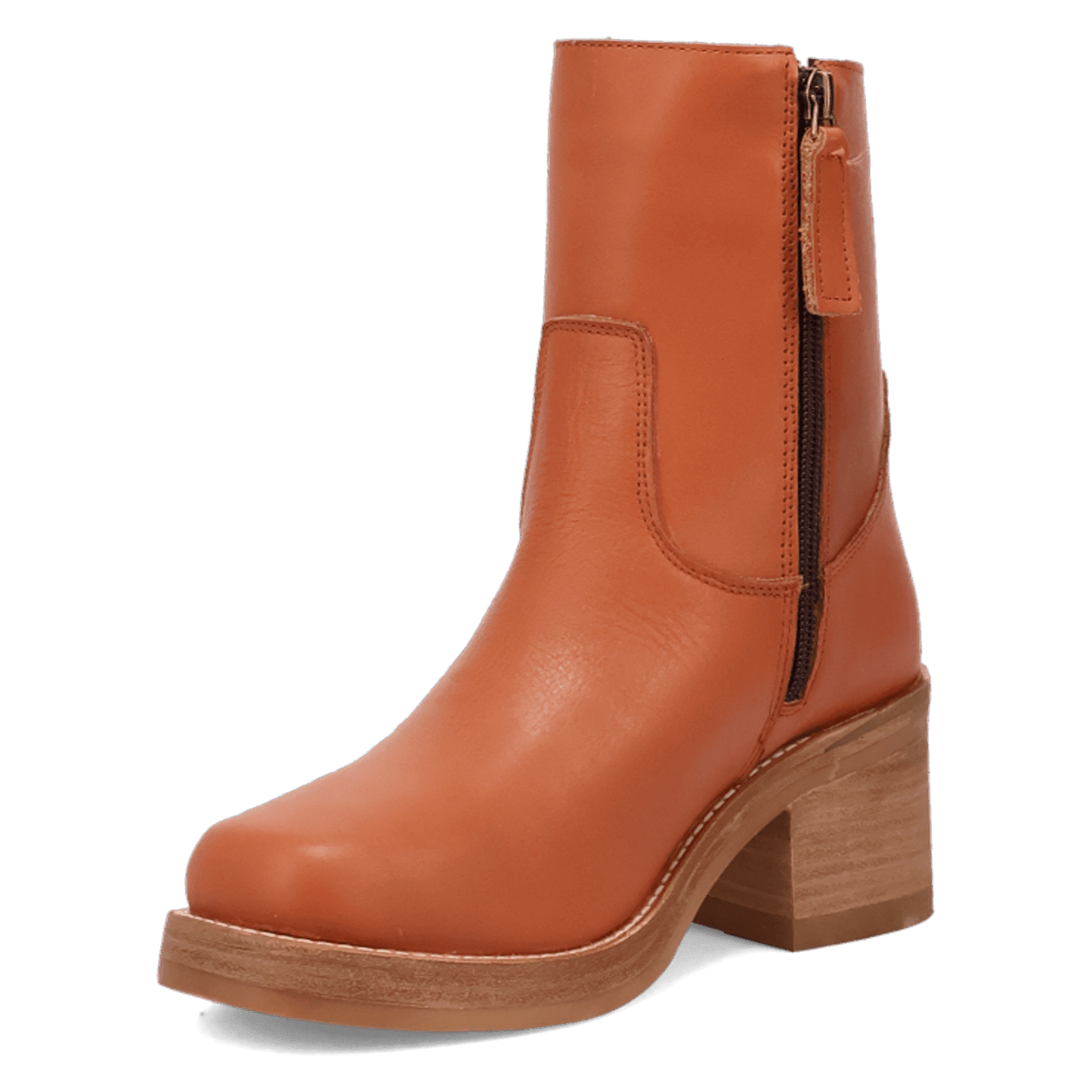 Women's Dingo Roxy Leather Bootie - Russet - DI2290-BN81