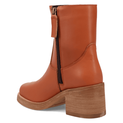 Women's Dingo Roxy Leather Bootie - Russet - DI2290-BN81