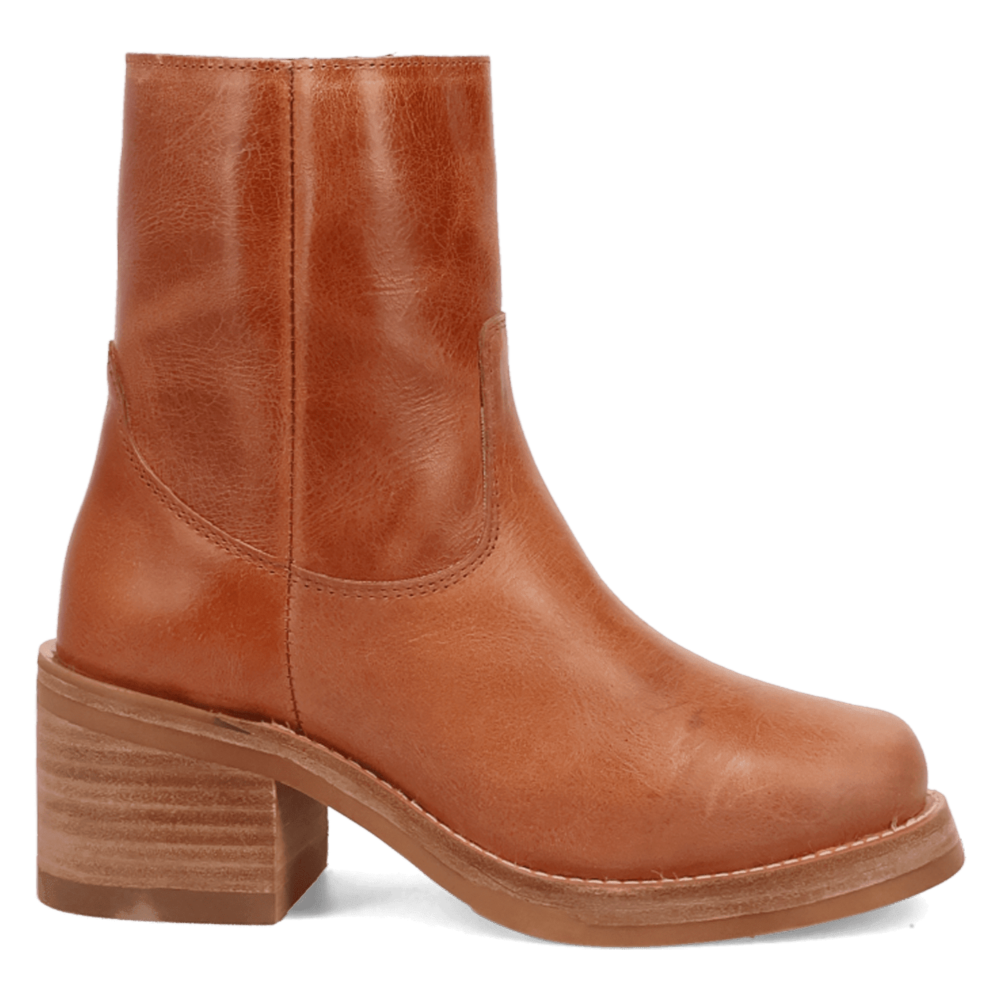 Women's Dingo Roxy Leather Bootie - Brown - DI2290-BN97