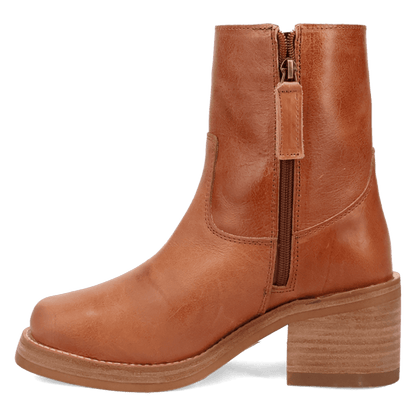 Women's Dingo Roxy Leather Bootie - Brown - DI2290-BN97