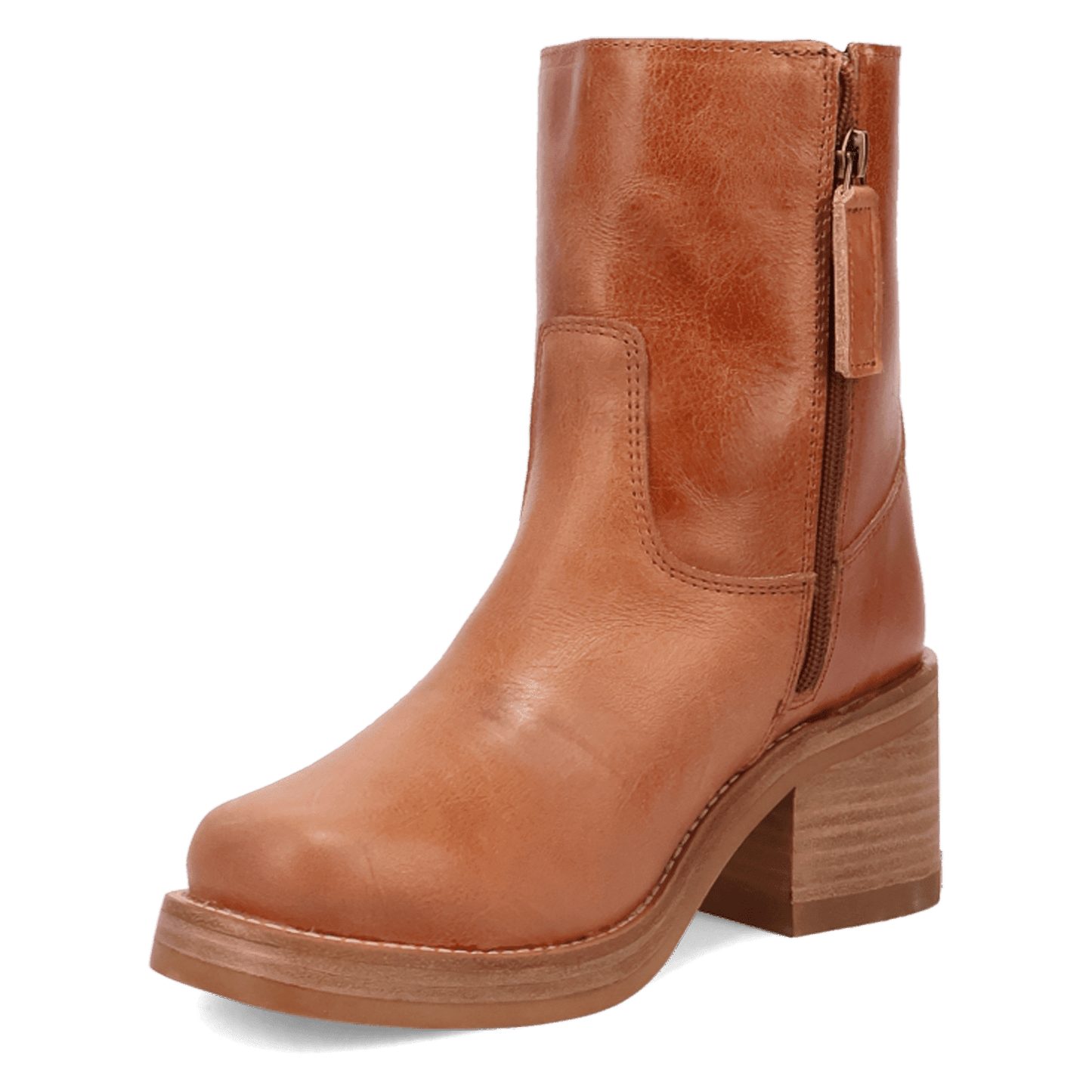 Women's Dingo Roxy Leather Bootie - Brown - DI2290-BN97
