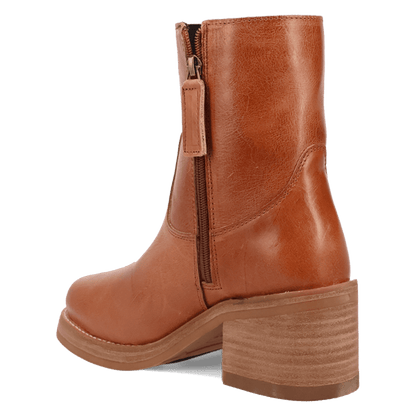 Women's Dingo Roxy Leather Bootie - Brown - DI2290-BN97