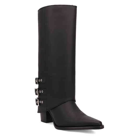 Women's Dingo Urban Cowgirl Leather Boot - Black - DI2296-BK