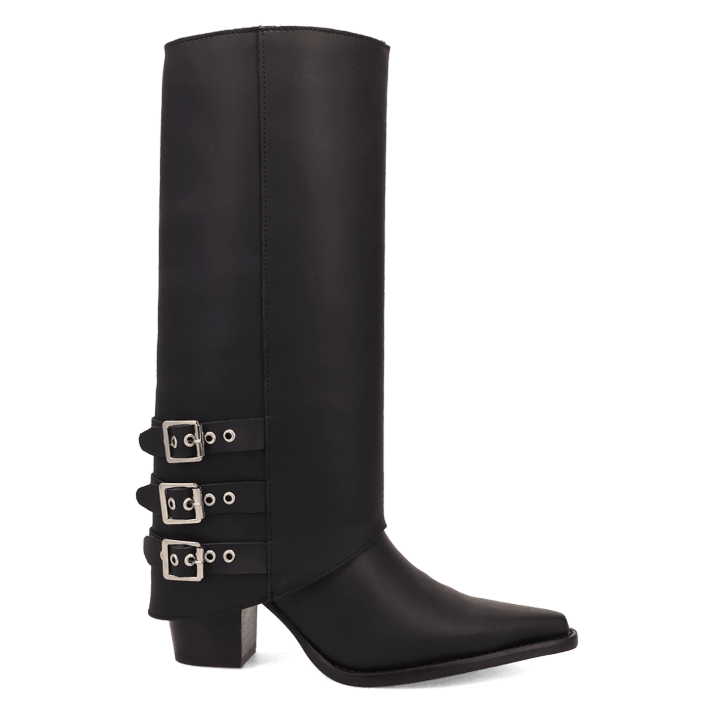 Women's Dingo Urban Cowgirl Leather Boot - Black - DI2296-BK