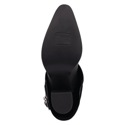 Women's Dingo Urban Cowgirl Leather Boot - Black - DI2296-BK