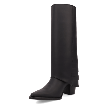 Women's Dingo Urban Cowgirl Leather Boot - Black - DI2296-BK
