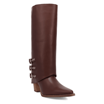 Women's Dingo Urban Cowgirl Leather Boot - Brown - DI2296-BN