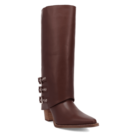 Women's Dingo Urban Cowgirl Leather Boot - Brown - DI2296-BN
