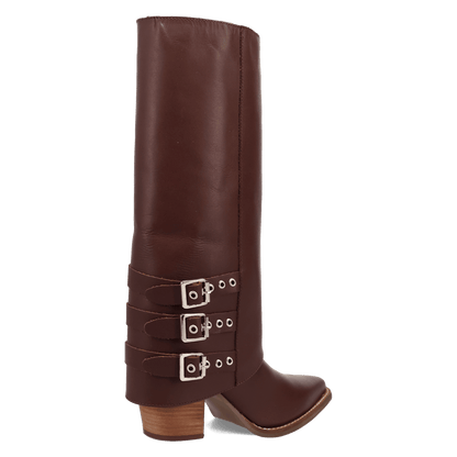 Women's Dingo Urban Cowgirl Leather Boot - Brown - DI2296-BN