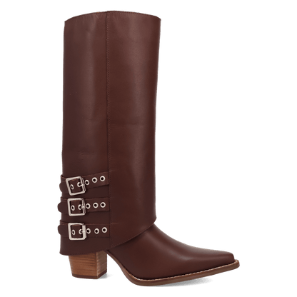 Women's Dingo Urban Cowgirl Leather Boot - Brown - DI2296-BN