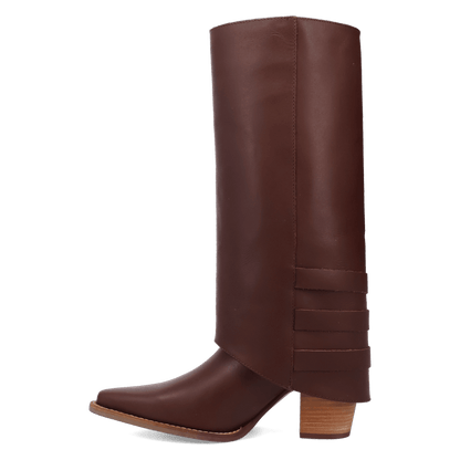 Women's Dingo Urban Cowgirl Leather Boot - Brown - DI2296-BN