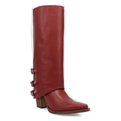 Women's Dingo Urban Cowgirl Leather Boot - Red - DI2296-RD