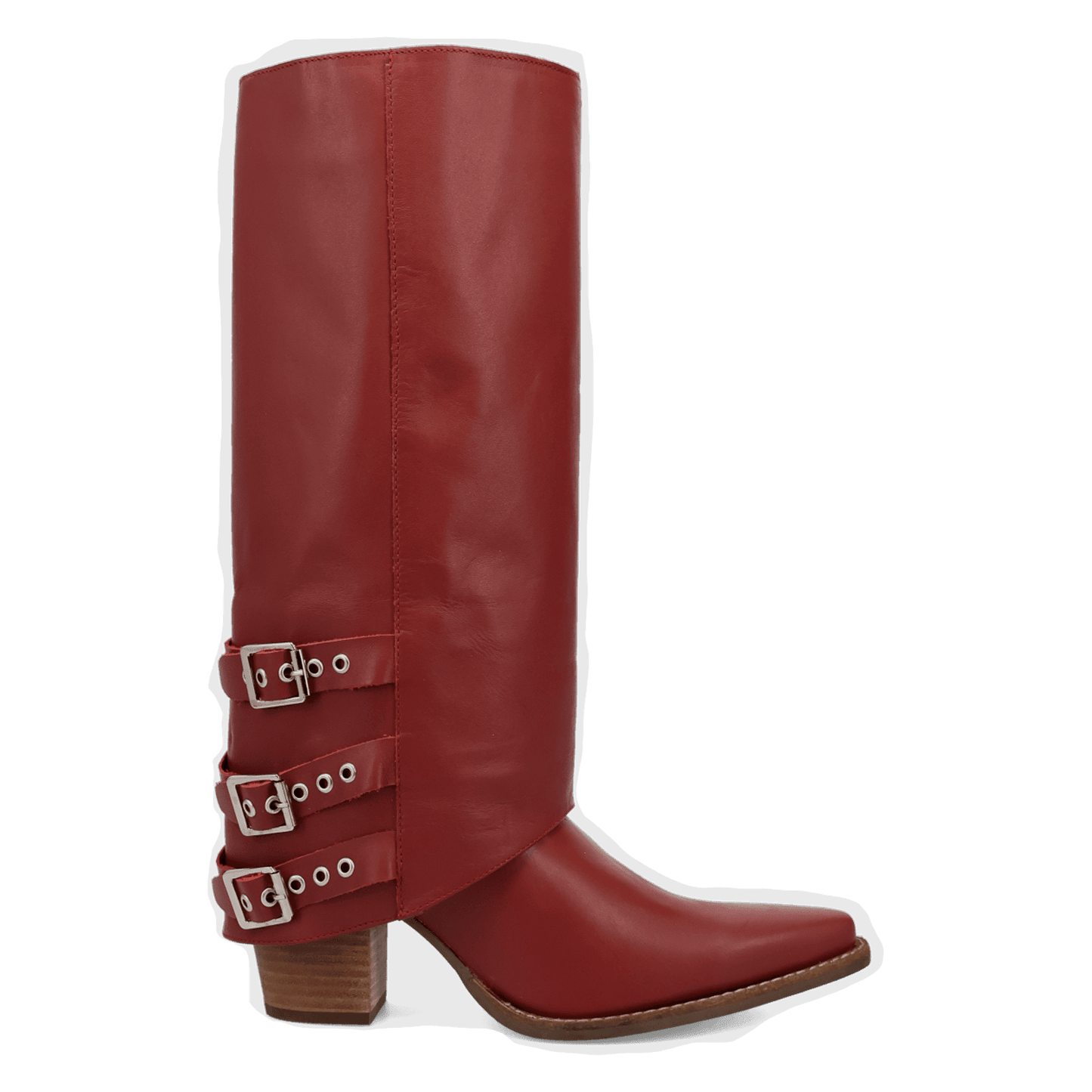 Women's Dingo Urban Cowgirl Leather Boot - Red - DI2296-RD