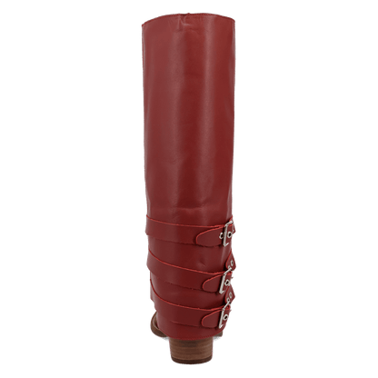 Women's Dingo Urban Cowgirl Leather Boot - Red - DI2296-RD