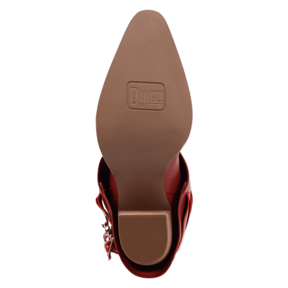 Women's Dingo Urban Cowgirl Leather Boot - Red - DI2296-RD