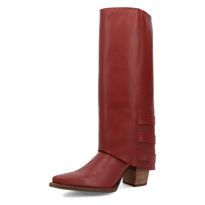 Women's Dingo Urban Cowgirl Leather Boot - Red - DI2296-RD