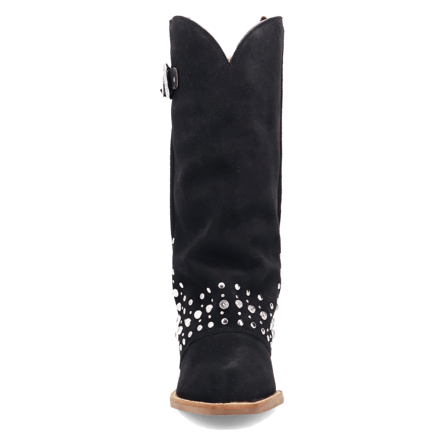 Women's Dingo Howdy Honey Suede Leather Boot - Black - DI2337-BK