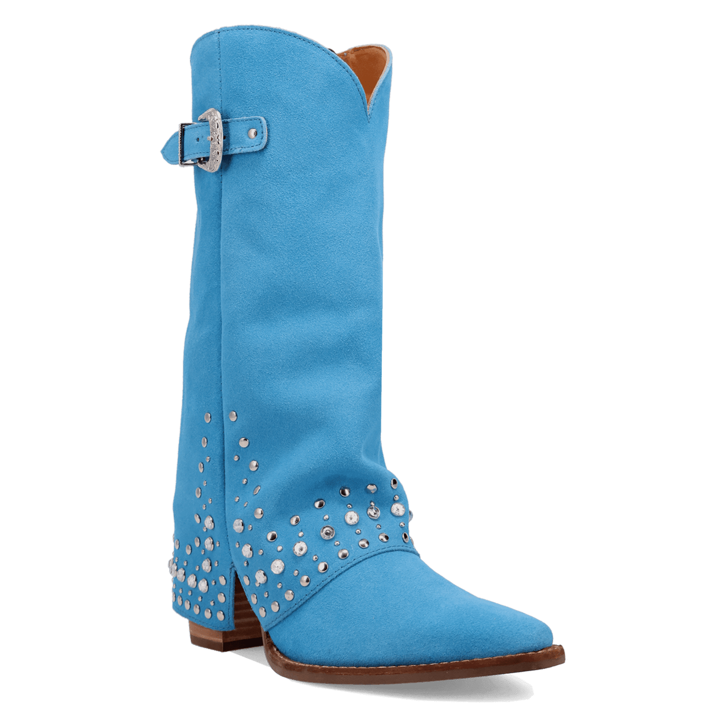 Women's Dingo Howdy Honey Suede Leather Boot - Blue - DI2337-BL