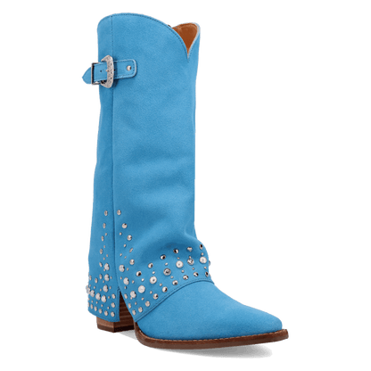 Women's Dingo Howdy Honey Suede Leather Boot - Blue - DI2337-BL