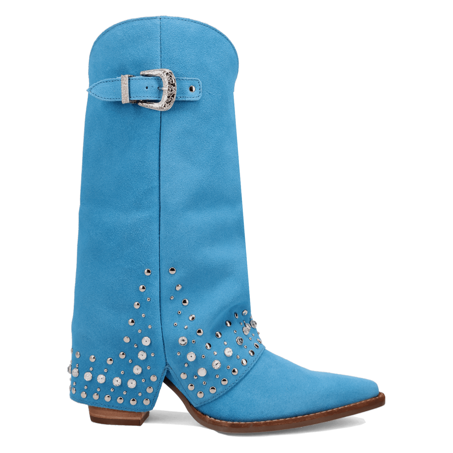 Women's Dingo Howdy Honey Suede Leather Boot - Blue - DI2337-BL