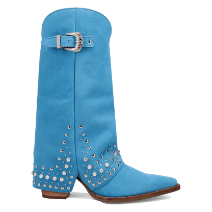Women's Dingo Howdy Honey Suede Leather Boot - Blue - DI2337-BL