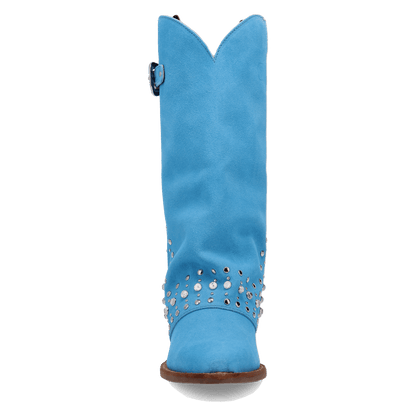 Women's Dingo Howdy Honey Suede Leather Boot - Blue - DI2337-BL