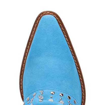 Women's Dingo Howdy Honey Suede Leather Boot - Blue - DI2337-BL