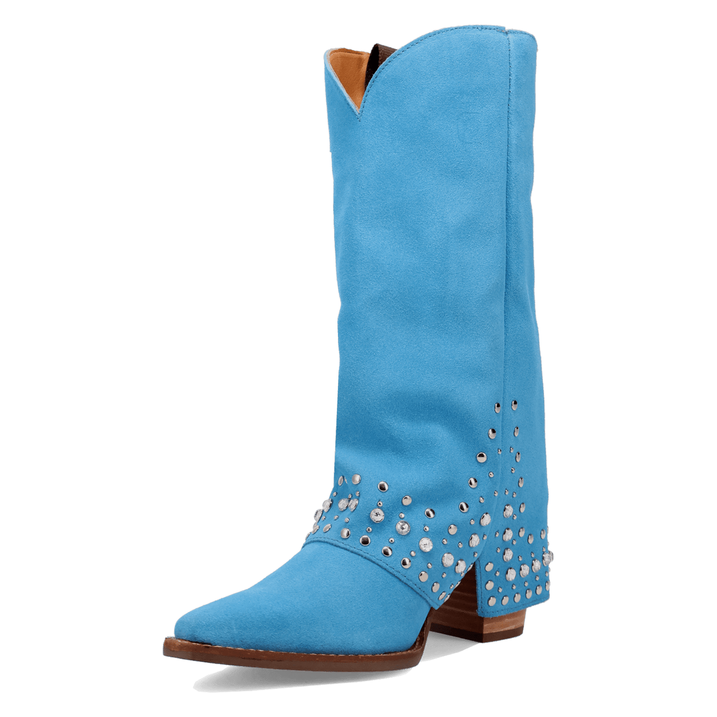 Women's Dingo Howdy Honey Suede Leather Boot - Blue - DI2337-BL