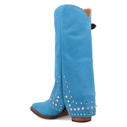 Women's Dingo Howdy Honey Suede Leather Boot - Blue - DI2337-BL
