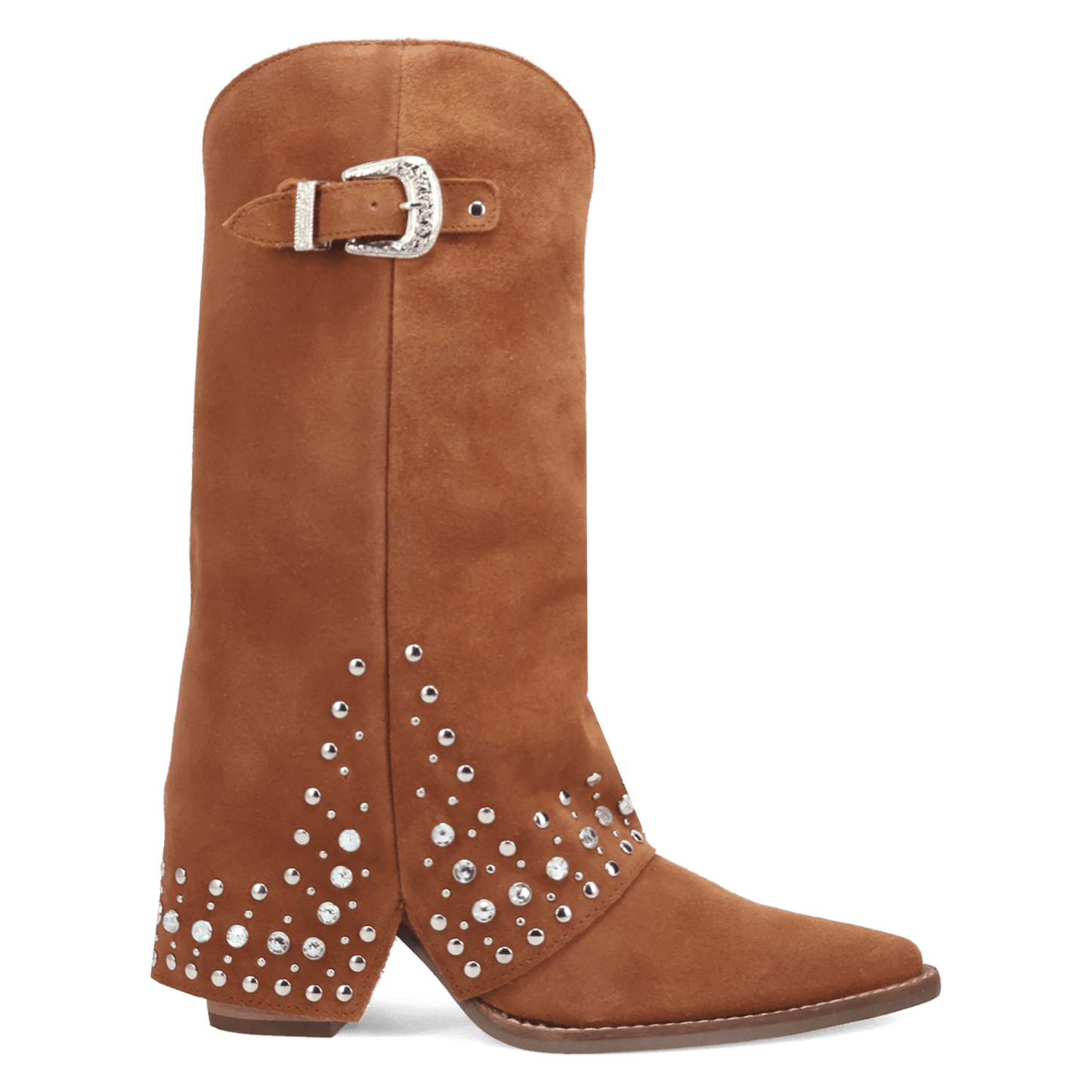 Women's Dingo Howdy Honey Suede Leather Boot - Brown - DI2337-BN
