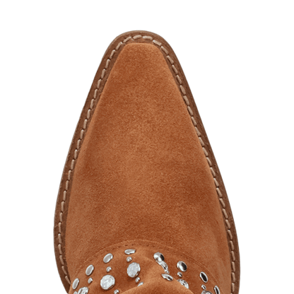 Women's Dingo Howdy Honey Suede Leather Boot - Brown - DI2337-BN