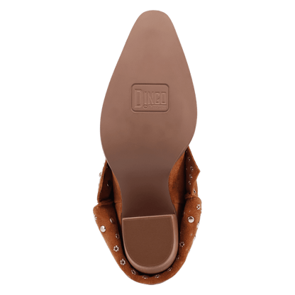 Women's Dingo Howdy Honey Suede Leather Boot - Brown - DI2337-BN