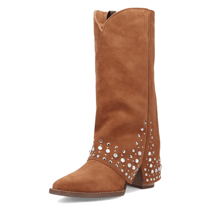 Women's Dingo Howdy Honey Suede Leather Boot - Brown - DI2337-BN
