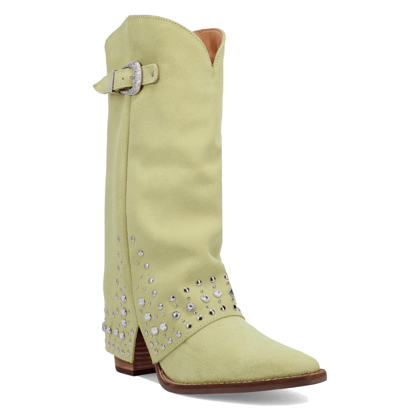 Women's Dingo Howdy Honey Suede Leather Boot - Lime - DI2337-GN7