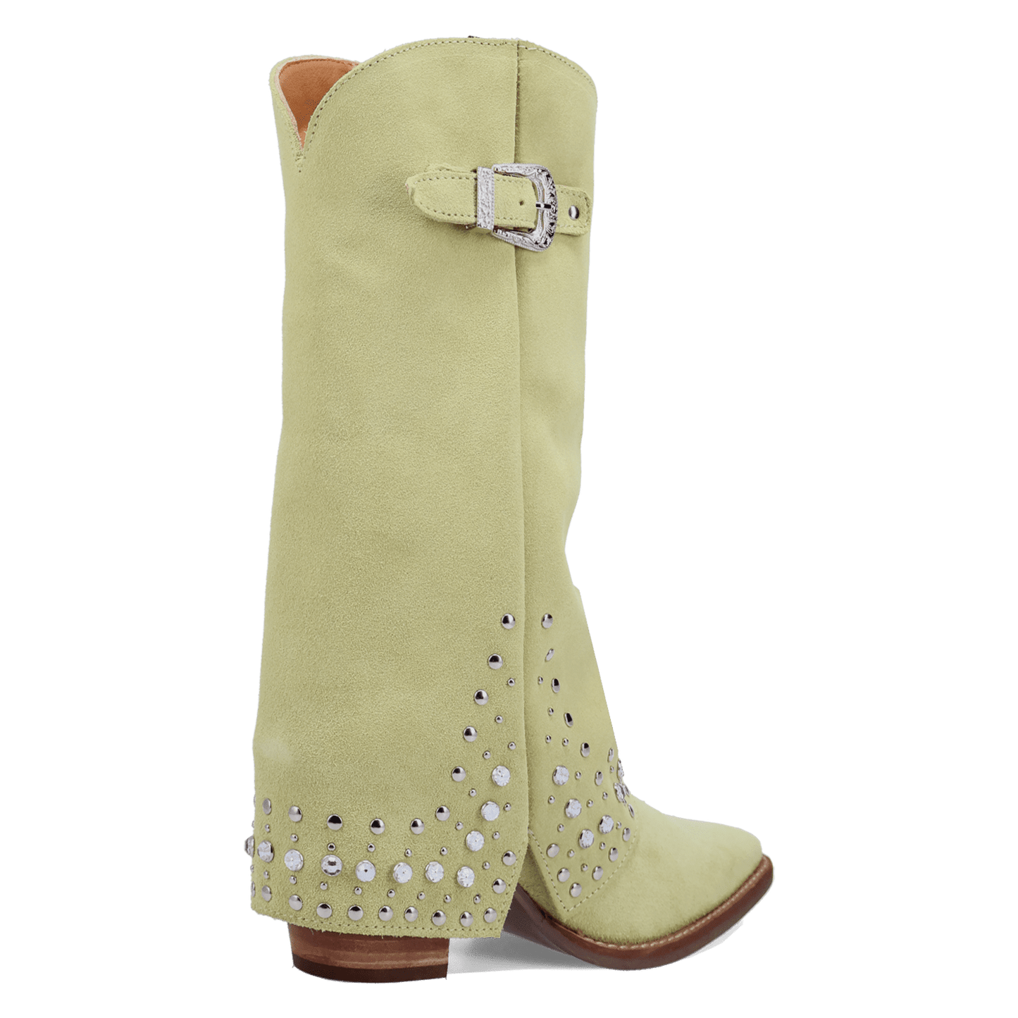Women's Dingo Howdy Honey Suede Leather Boot - Lime - DI2337-GN7