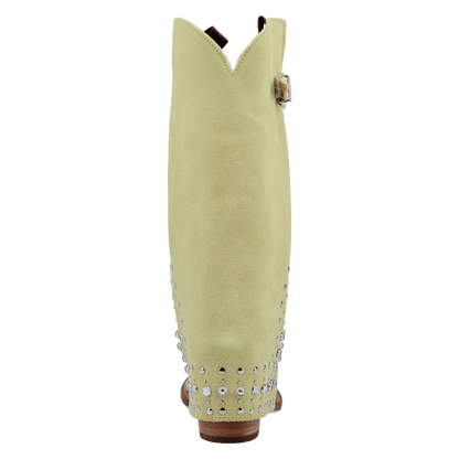 Women's Dingo Howdy Honey Suede Leather Boot - Lime - DI2337-GN7
