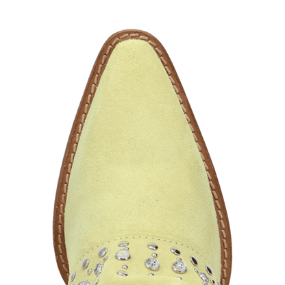 Women's Dingo Howdy Honey Suede Leather Boot - Lime - DI2337-GN7