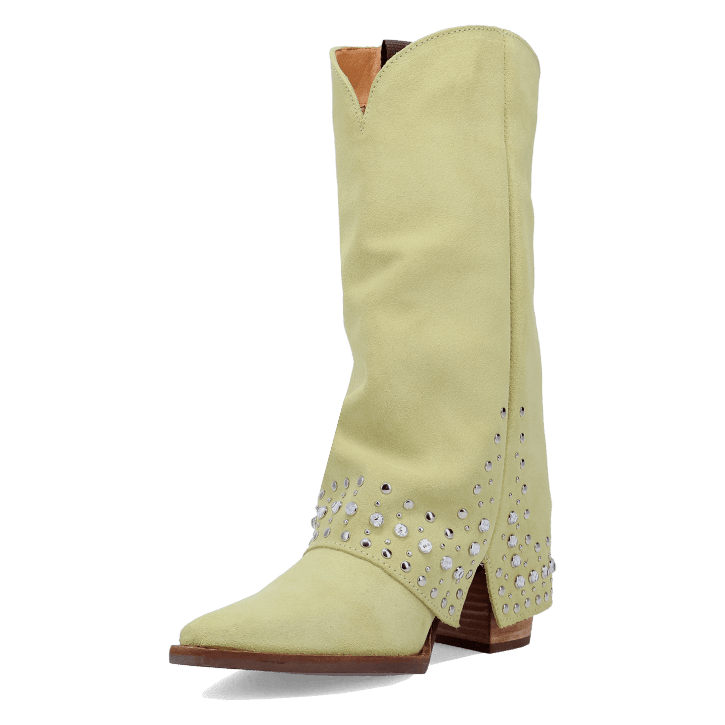 Women's Dingo Howdy Honey Suede Leather Boot - Lime - DI2337-GN7