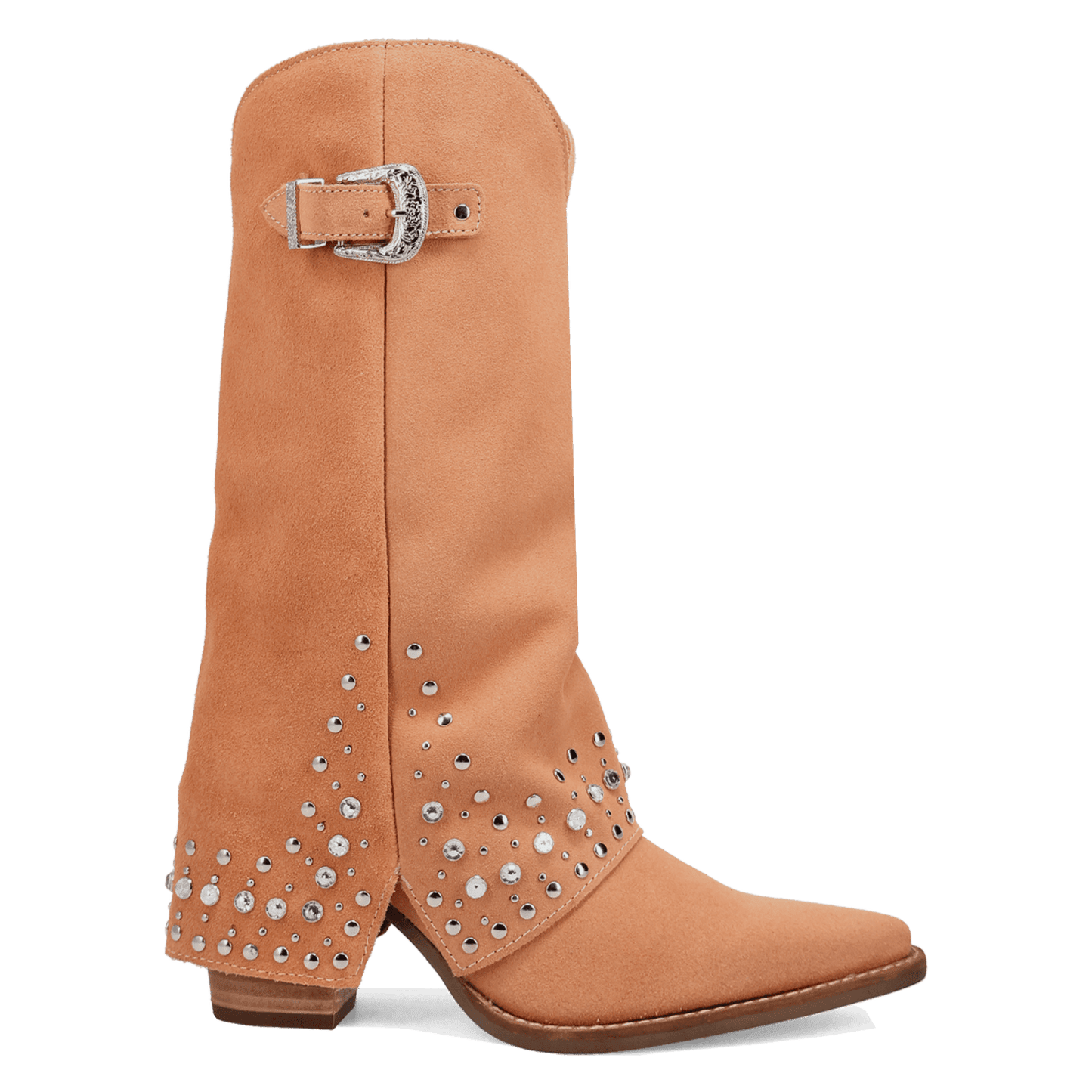 Women's Dingo Howdy Honey Suede Leather Boot - Orange - DI2337-OR
