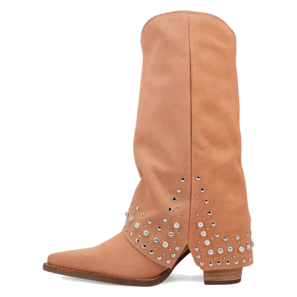 Women's Dingo Howdy Honey Suede Leather Boot - Orange - DI2337-OR