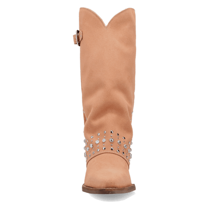Women's Dingo Howdy Honey Suede Leather Boot - Orange - DI2337-OR