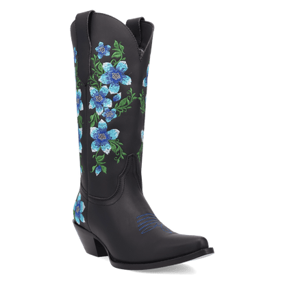 Women's Dingo Posie Leather Boot - Black - DI2344-BK