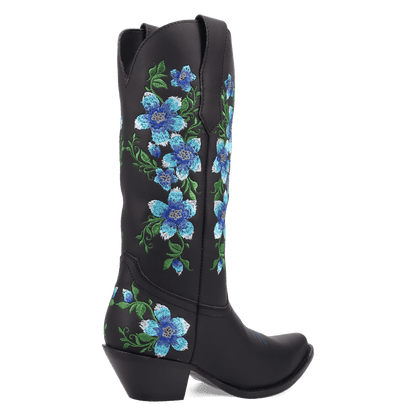 Women's Dingo Posie Leather Boot - Black - DI2344-BK