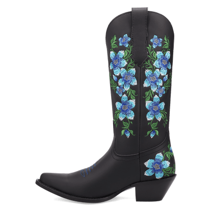 Women's Dingo Posie Leather Boot - Black - DI2344-BK