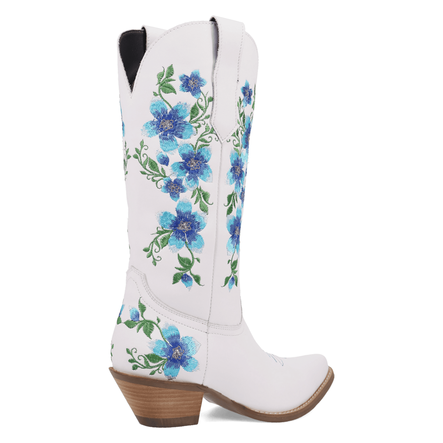 Women's Dingo Posie Leather Boot - White - DI2344-BL