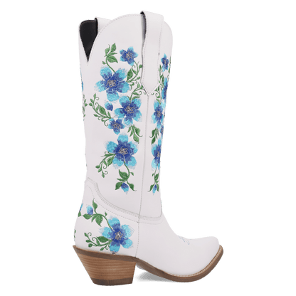 Women's Dingo Posie Leather Boot - White - DI2344-BL