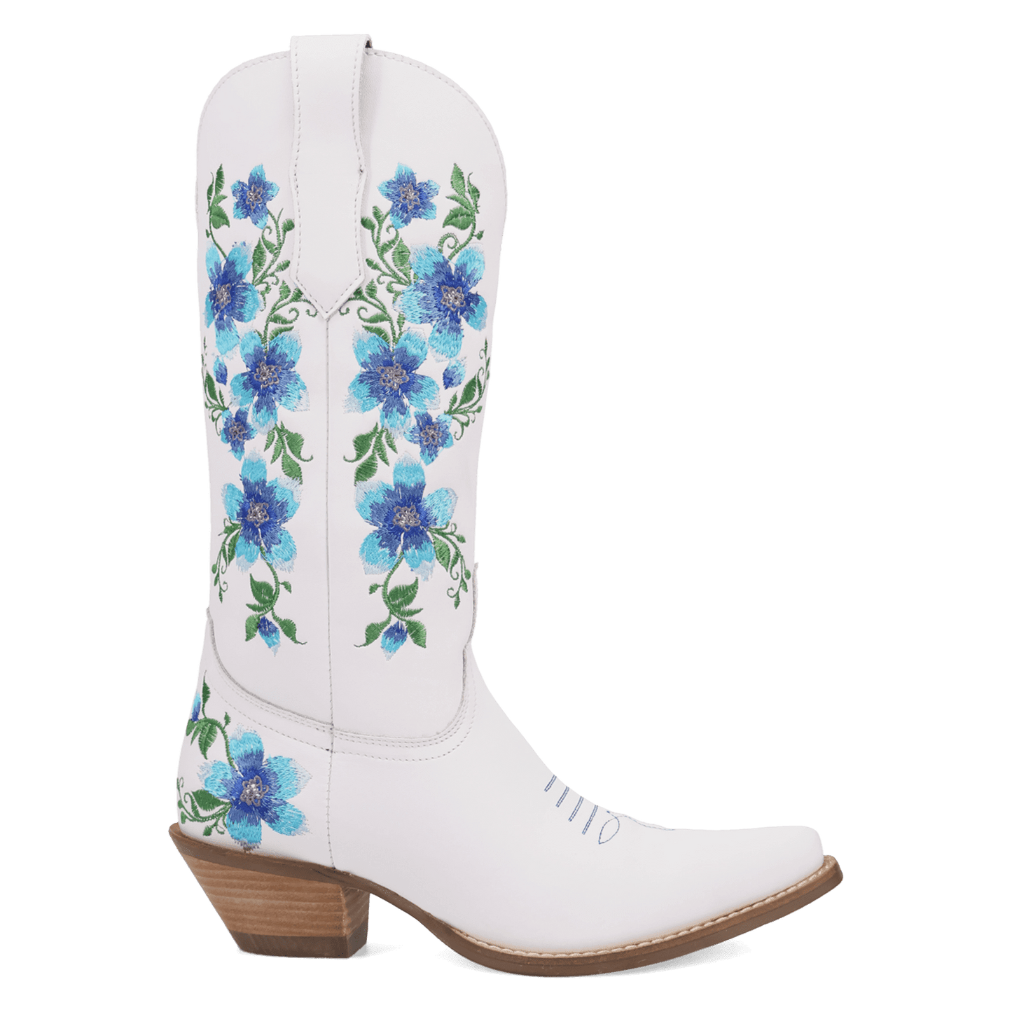 Women's Dingo Posie Leather Boot - White - DI2344-BL
