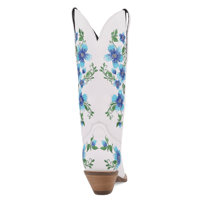 Women's Dingo Posie Leather Boot - White - DI2344-BL